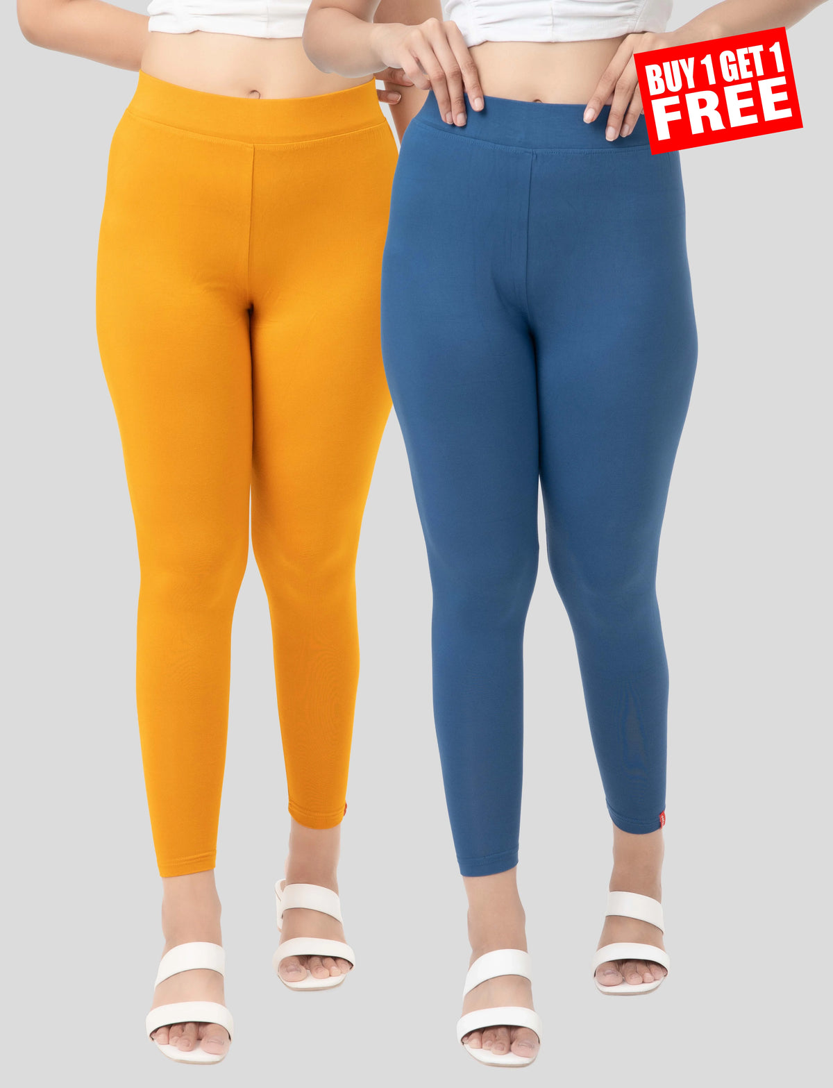 Ankle Length Leggings | Pack of - 1 + 1 Combo