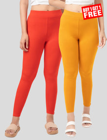 Ankle Length Leggings | Pack of - 1 + 1 Combo