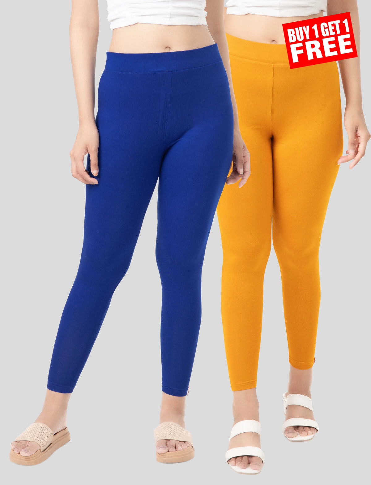 Ankle Length Leggings | Pack of - 1 + 1 Combo