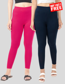 Ankle Length Leggings | Pack of - 1 + 1 Combo