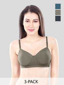 LESLIE PADDED BRA - 3Pcs Pack
