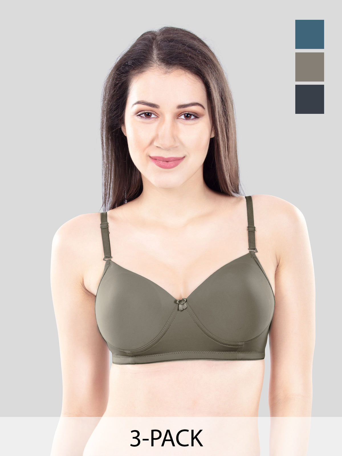 LESLIE PADDED BRA - 3Pcs Pack