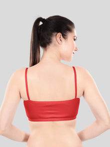 Cute Teen Sports Bra | Girls & Women Pack of 3 | Non-Padded Wirefree | Pure Cotton Stretch Daily Workout Bras with Adjustable Straps Super Combed Cotton Elastane Stretch Full & Elastic Band