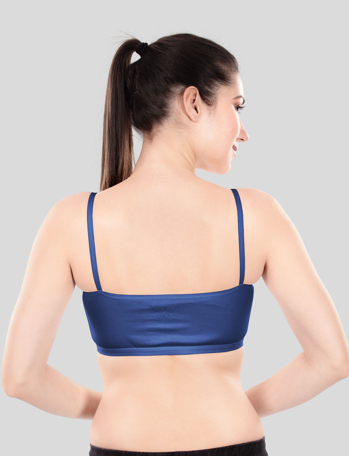 Cute Teen Sports Bra | Girls & Women Pack of 5 | Non-Padded Wirefree | Pure Cotton Stretch Daily Workout Bras with Adjustable Straps Super Combed Cotton Elastane Stretch Full & Elastic Band