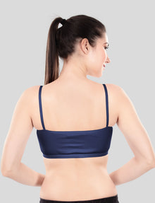 Cute Teen Sports Bra | Girls & Women Pack of 5 | Non-Padded Wirefree | Pure Cotton Stretch Daily Workout Bras with Adjustable Straps Super Combed Cotton Elastane Stretch Full & Elastic Band