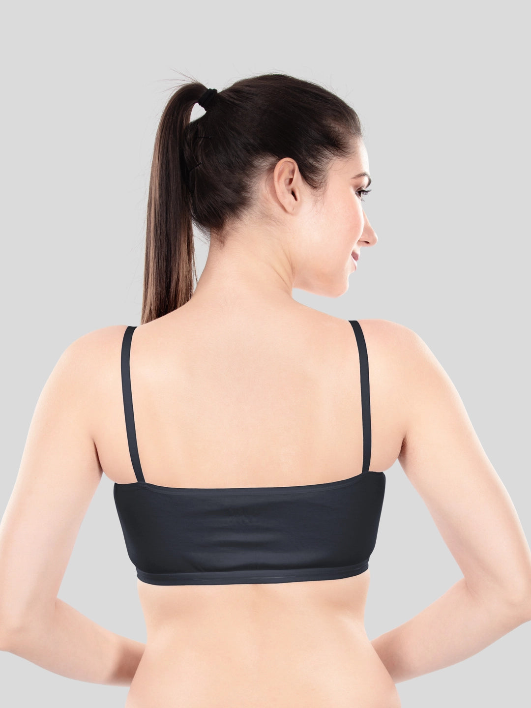 Cute Teen Sports Bra | Girls & Women Pack of 5 | Non-Padded Wirefree | Pure Cotton Stretch Daily Workout Bras with Adjustable Straps Super Combed Cotton Elastane Stretch Full & Elastic Band