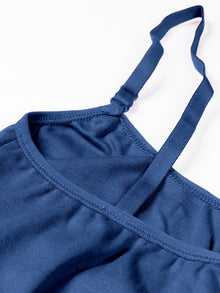 Cute Teen Sports Bra | Girls & Women Pack of 3 | Non-Padded Wirefree | Pure Cotton Stretch Daily Workout Bras with Adjustable Straps Super Combed Cotton Elastane Stretch Full & Elastic Band