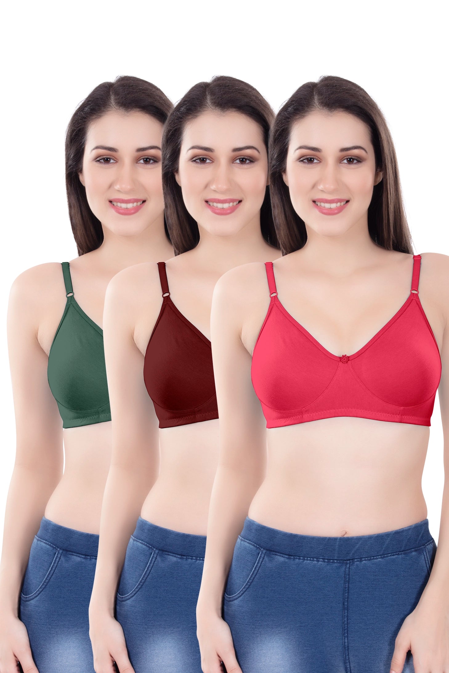 Helen Molded Bra ( pack Of 5PC & 3 PC )