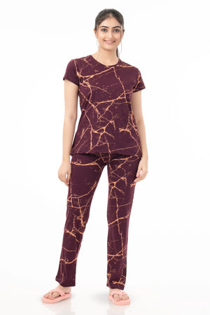 Maroon.