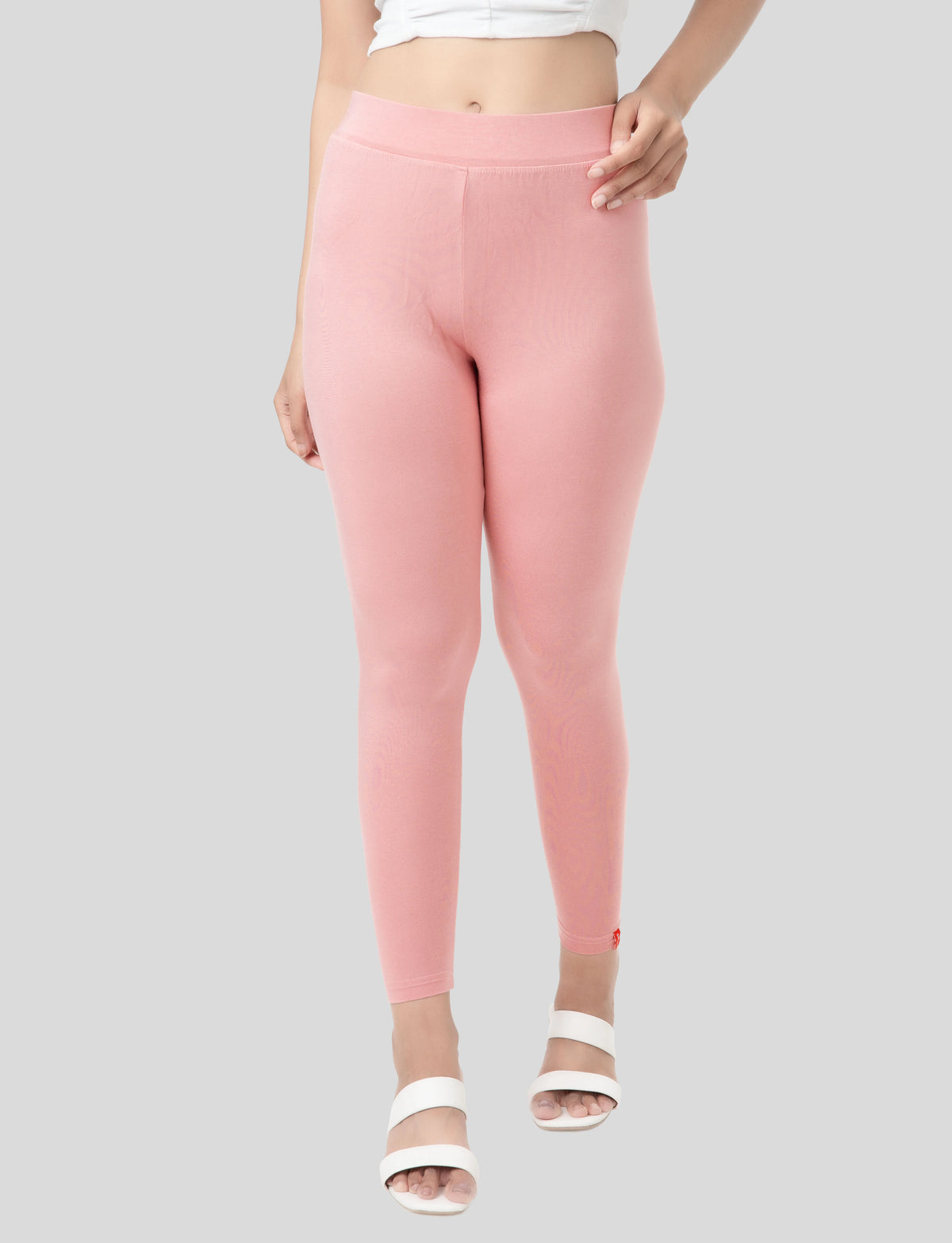 Ankle  Length Leggings | Pack of - 2 Pcs | EcoVero Tencel | Wrinkle-Free | Premium Ethnic Bottom Wear | 4-Way Stretch |  Anti-Chafing Ankle Length Tights for Girls & Women in Vibrant Colors