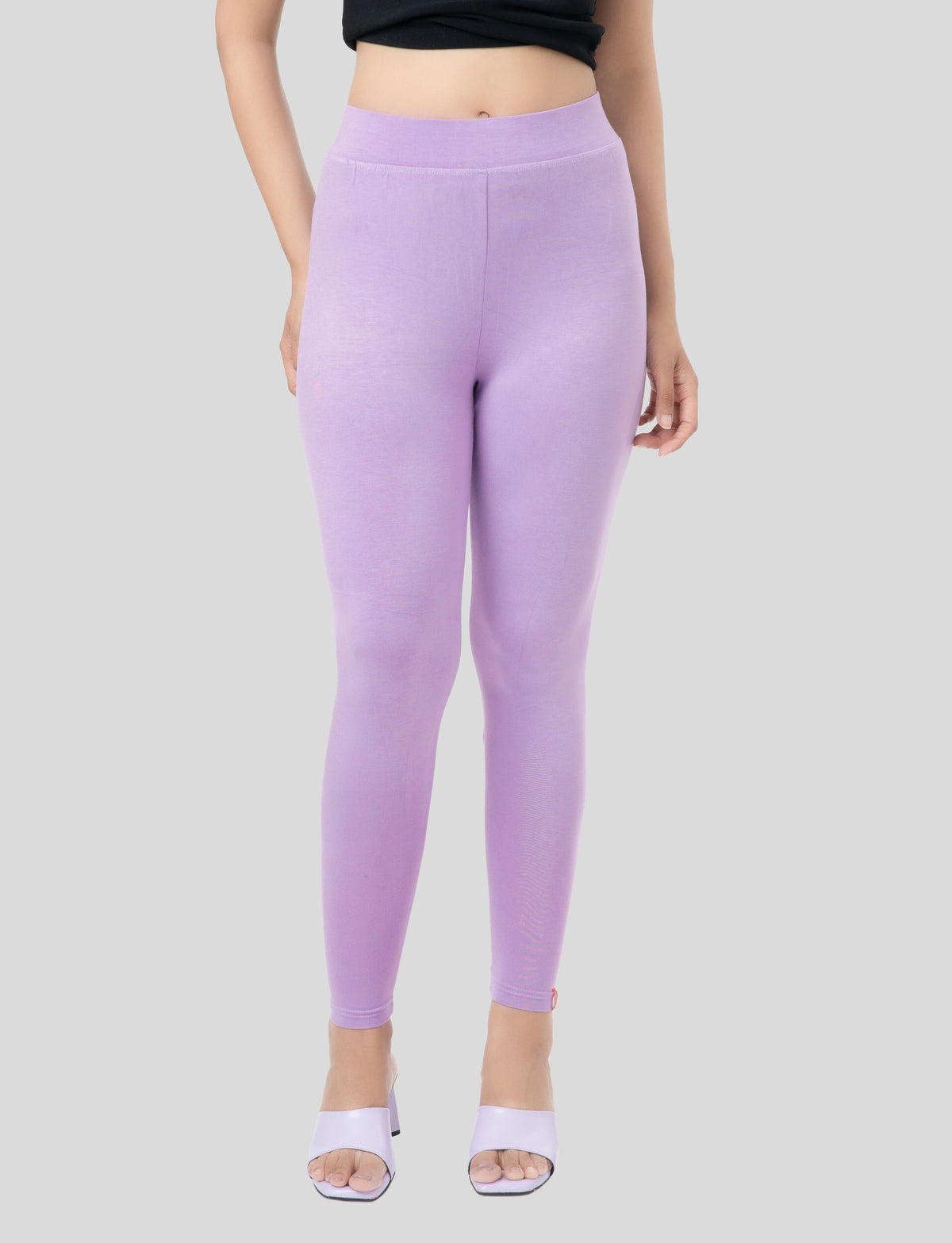 Ankle  Length Leggings | Pack of - 2 Pcs | EcoVero Tencel | Wrinkle-Free | Premium Ethnic Bottom Wear | 4-Way Stretch |  Anti-Chafing Ankle Length Tights for Girls & Women in Vibrant Colors