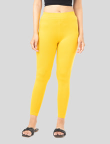 Ankle  Length Leggings | Pack of - 2 Pcs | EcoVero Tencel | Wrinkle-Free | Premium Ethnic Bottom Wear | 4-Way Stretch |  Anti-Chafing Ankle Length Tights for Girls & Women in Vibrant Colors