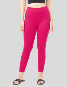 Ankle  Length Leggings | Pack of - 2 Pcs | EcoVero Tencel | Wrinkle-Free | Premium Ethnic Bottom Wear | 4-Way Stretch | Ankle Length Tights for Girls & Women in Vibrant Colors