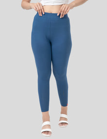 Ankle  Length Leggings | Pack of - 2 Pcs | EcoVero Tencel | Wrinkle-Free | Premium Ethnic Bottom Wear | 4-Way Stretch |  Anti-Chafing Ankle Length Tights for Girls & Women in Vibrant Colors
