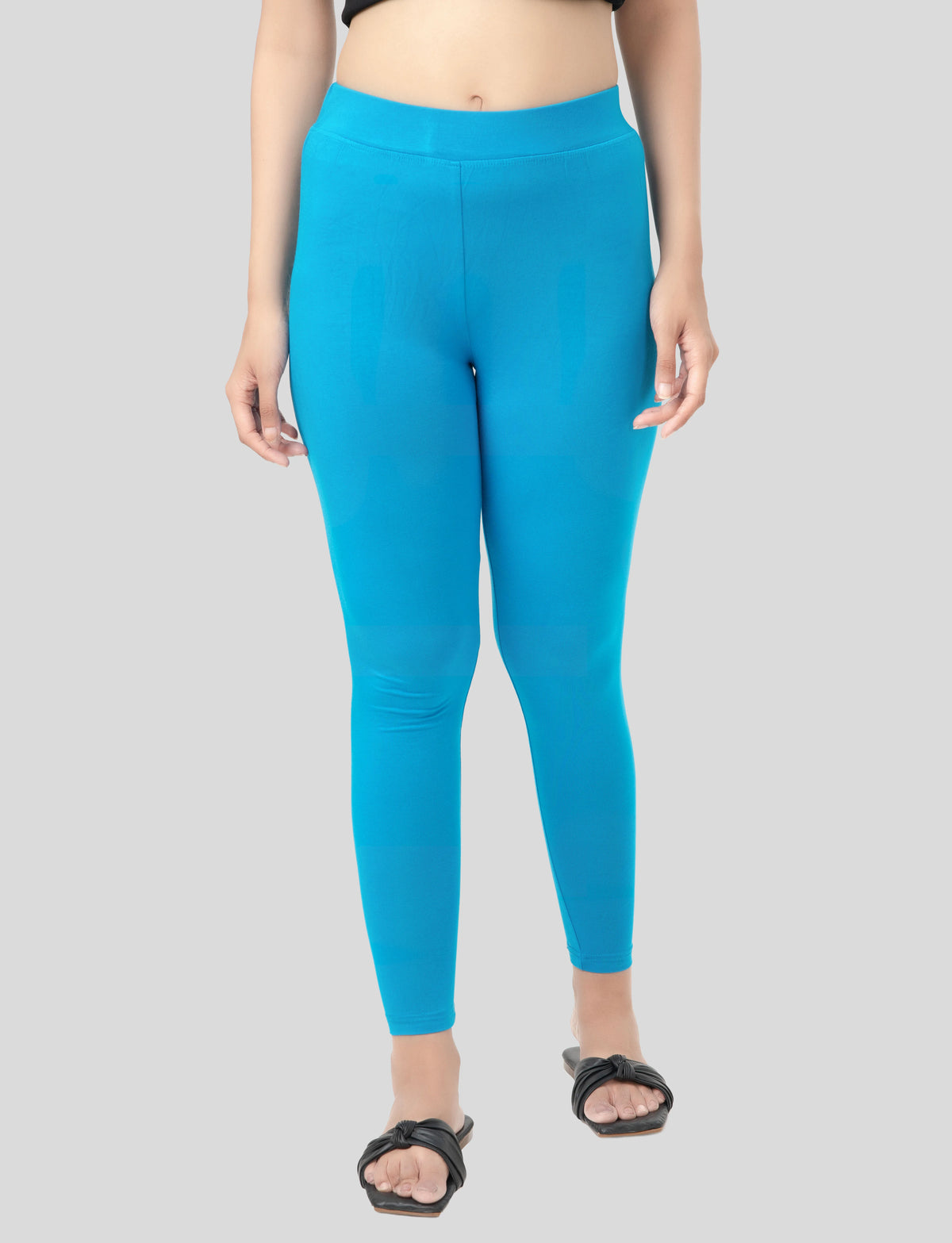 Ankle  Length Leggings | Pack of - 2 Pcs | EcoVero Tencel | Wrinkle-Free | Premium Ethnic Bottom Wear | 4-Way Stretch | Ankle Length Tights for Girls & Women in Vibrant Colors