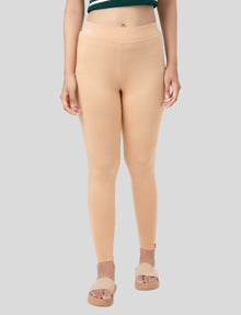 Ankle  Length Leggings | Pack of - 2 Pcs | EcoVero Tencel | Wrinkle-Free | Premium Ethnic Bottom Wear | 4-Way Stretch |  Anti-Chafing Ankle Length Tights for Girls & Women in Vibrant Colors