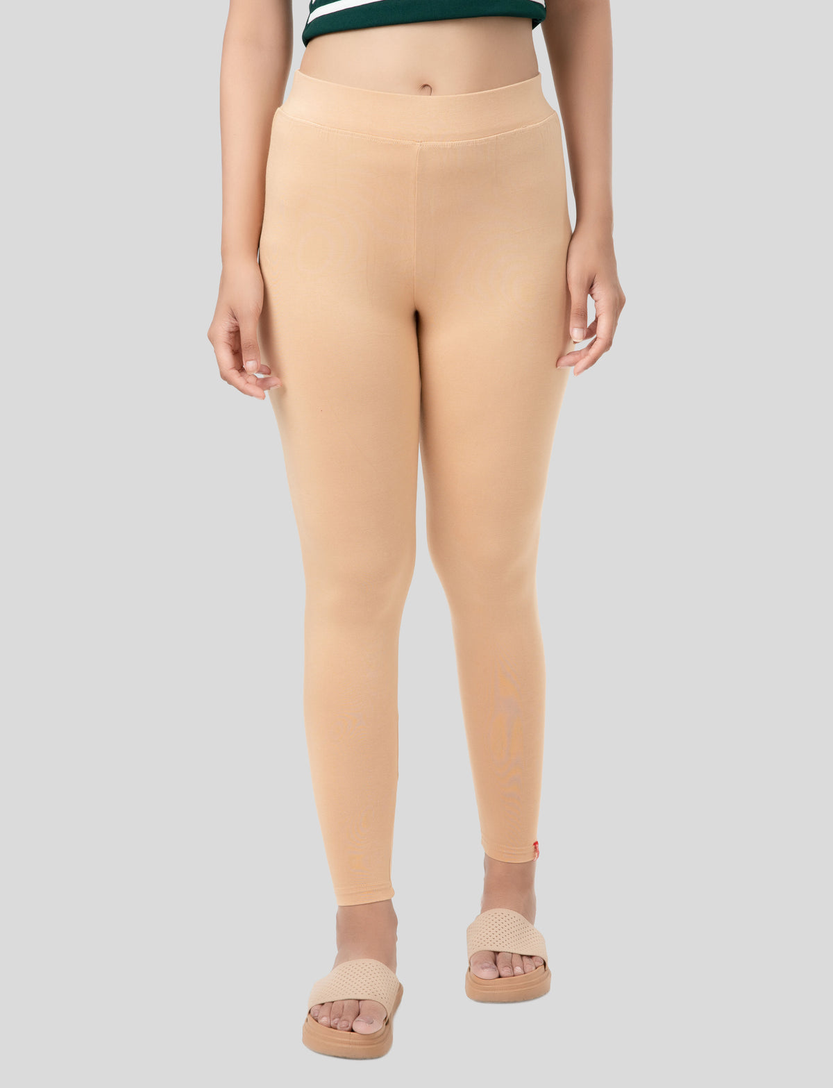 Ankle  Length Leggings | Pack of - 2 Pcs | EcoVero Tencel | Wrinkle-Free | Premium Ethnic Bottom Wear | 4-Way Stretch |  Anti-Chafing Ankle Length Tights for Girls & Women in Vibrant Colors