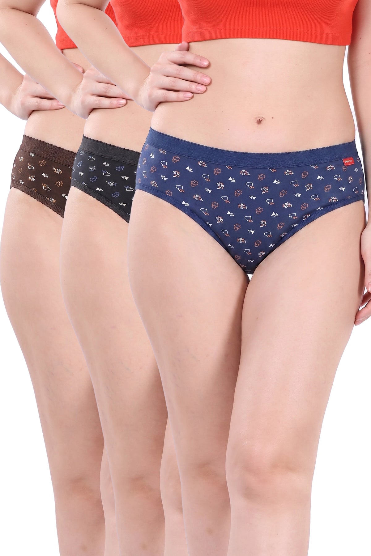 Yami OE Discharge Print Panties