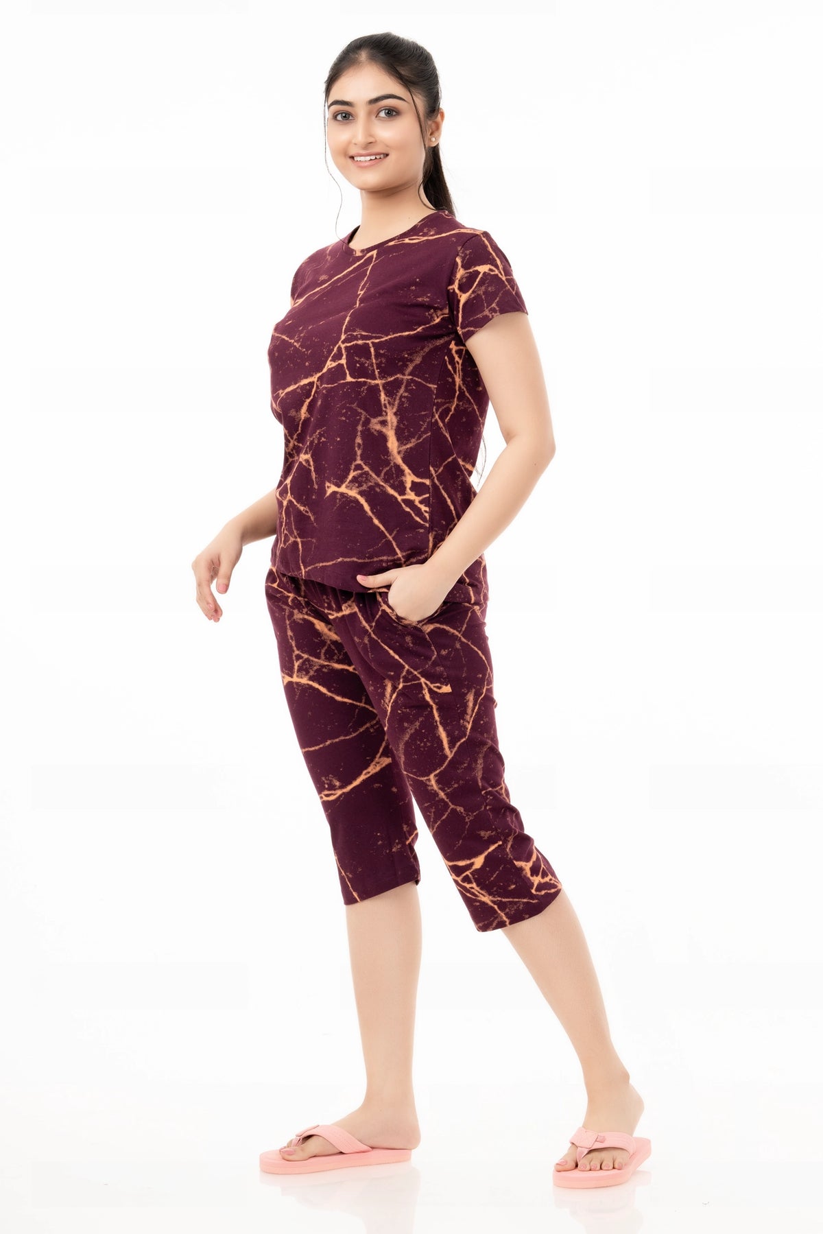 EDY-33 PYJAMA 3/4TH SET (1 PC SET)