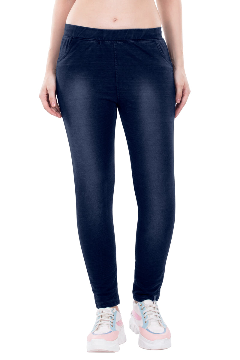 Asya Front And Back Pocket Denim Jeggings