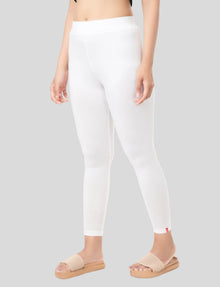 Ankle  Length Leggings | Pack of - 2 Pcs | EcoVero Tencel | Wrinkle-Free | Premium Ethnic Bottom Wear | 4-Way Stretch |  Anti-Chafing Ankle Length Tights for Girls & Women in Vibrant Colors
