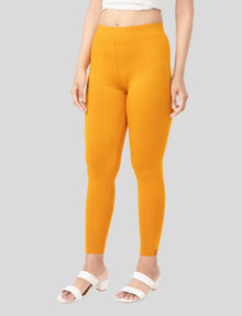 Ankle  Length Leggings | Pack of - 2 Pcs | EcoVero Tencel | Wrinkle-Free | Premium Ethnic Bottom Wear | 4-Way Stretch |  Anti-Chafing Ankle Length Tights for Girls & Women in Vibrant Colors