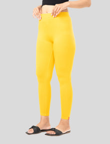 Ankle  Length Leggings | Pack of - 2 Pcs | EcoVero Tencel | Wrinkle-Free | Premium Ethnic Bottom Wear | 4-Way Stretch |  Anti-Chafing Ankle Length Tights for Girls & Women in Vibrant Colors