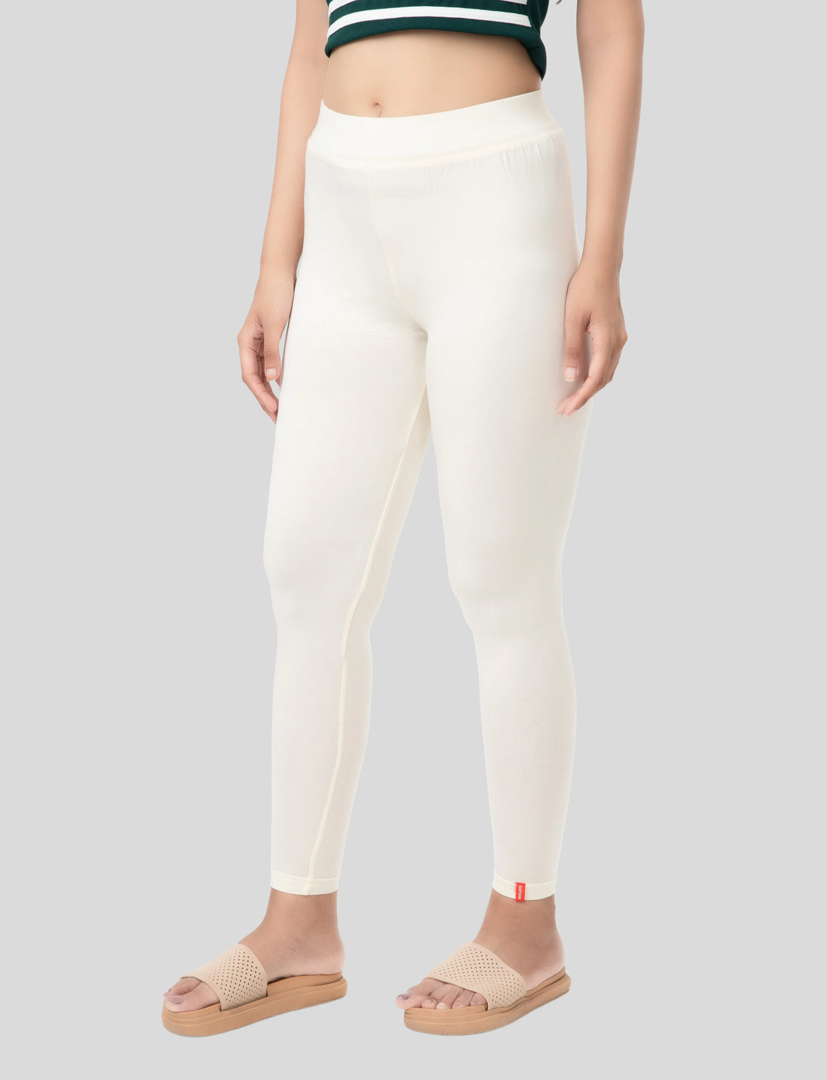 Ankle  Length Leggings | Pack of - 2 Pcs | EcoVero Tencel | Wrinkle-Free | Premium Ethnic Bottom Wear | 4-Way Stretch |  Anti-Chafing Ankle Length Tights for Girls & Women in Vibrant Colors