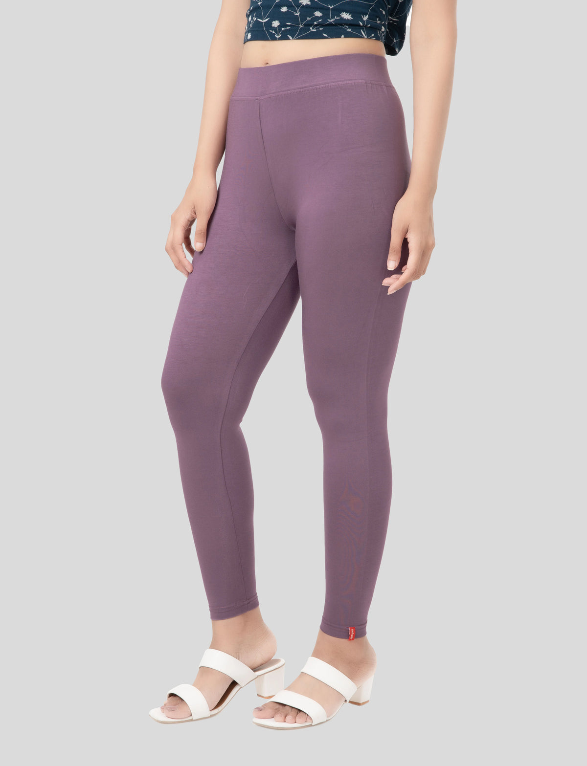 Ankle  Length Leggings | Pack of - 2 Pcs | EcoVero Tencel | Wrinkle-Free | Premium Ethnic Bottom Wear | 4-Way Stretch |  Anti-Chafing Ankle Length Tights for Girls & Women in Vibrant Colors