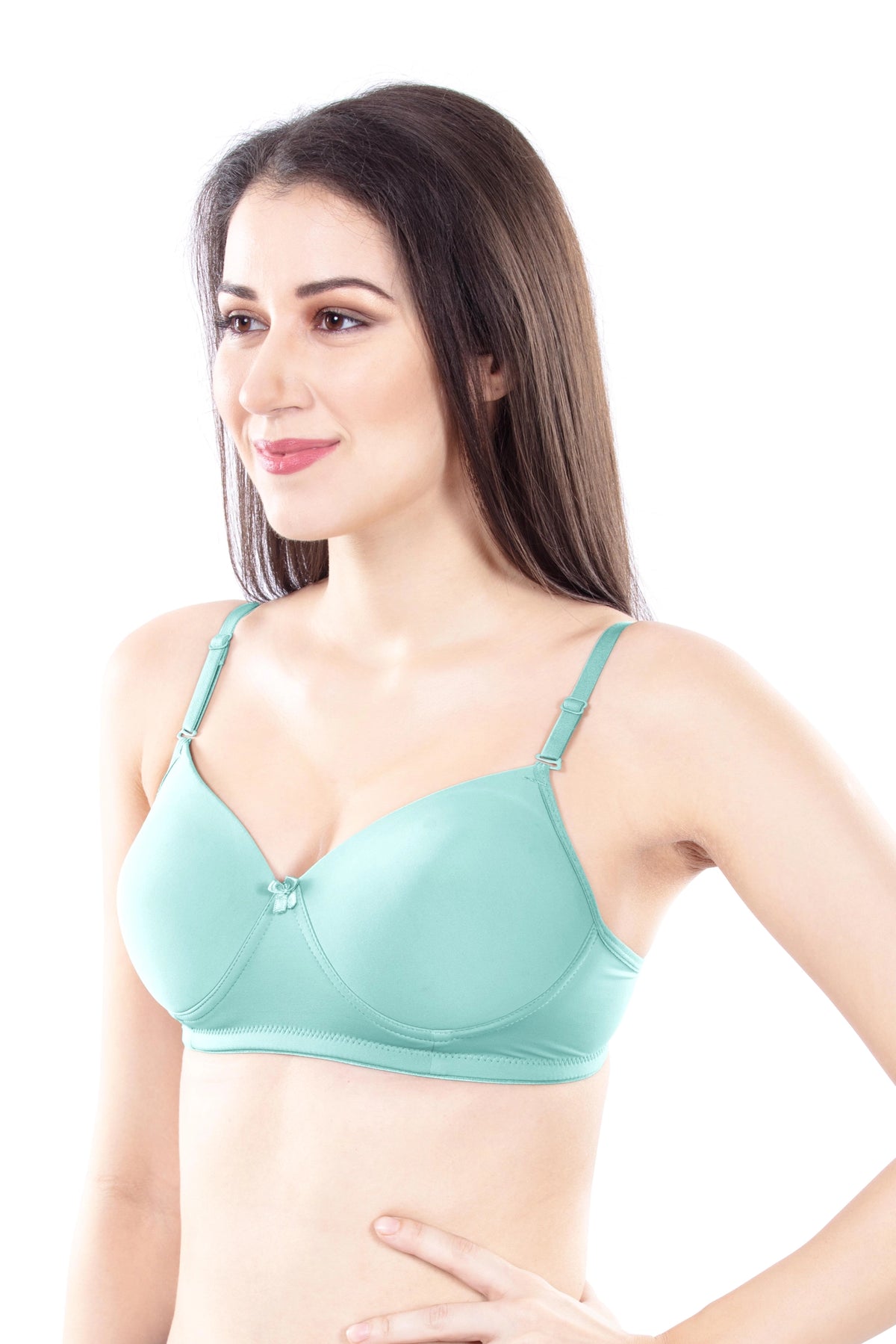 Leslie Padded Bra | Lightly Padded Wirefree | Seamless T-Shirt Bra | for Everyday Comfort, No Nipple Show-Through & Smooth Natural Shape Under Kurtis, Tops & T-Shirts