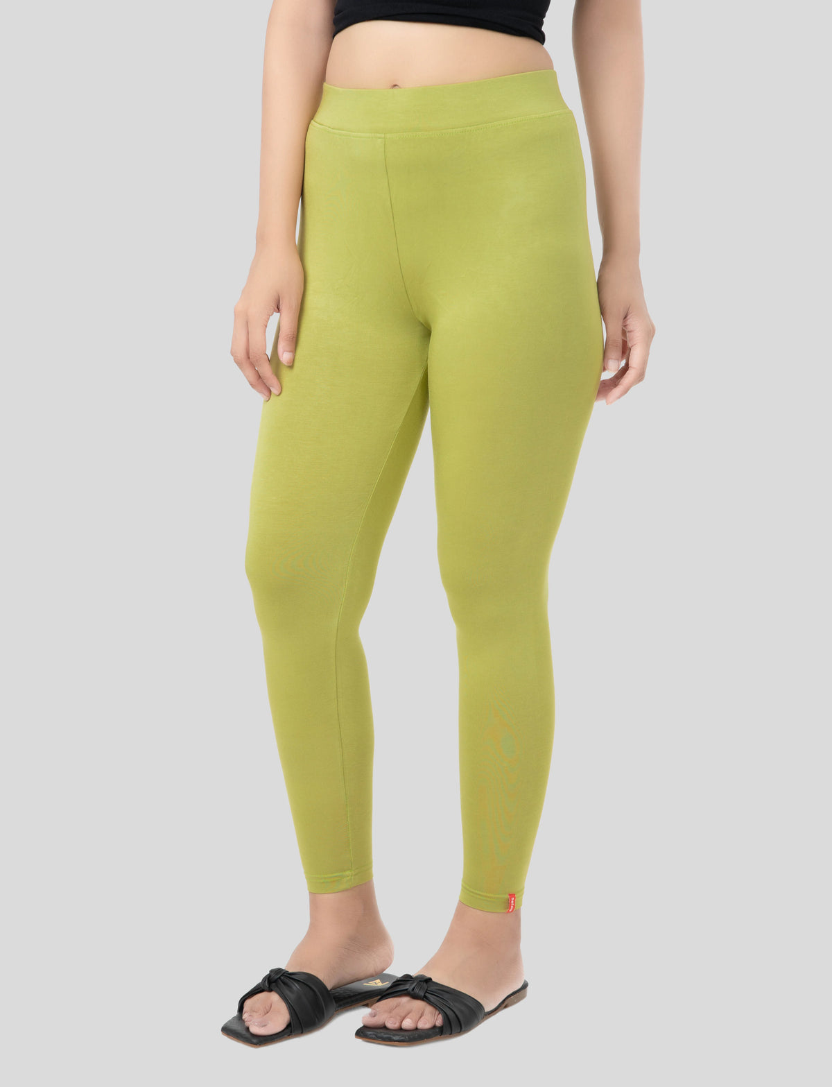 Ankle  Length Leggings | Pack of - 2 Pcs | EcoVero Tencel | Wrinkle-Free | Premium Ethnic Bottom Wear | 4-Way Stretch |  Anti-Chafing Ankle Length Tights for Girls & Women in Vibrant Colors