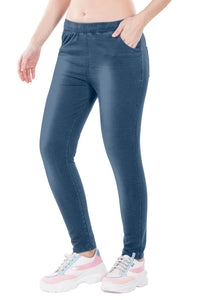 Asya Front And Back Pocket Denim Jeggings