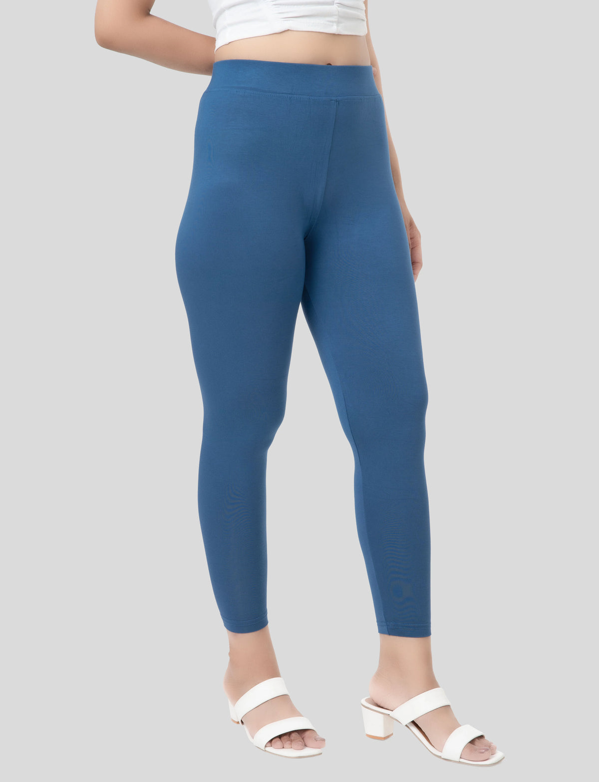 Ankle  Length Leggings | Pack of - 2 Pcs | EcoVero Tencel | Wrinkle-Free | Premium Ethnic Bottom Wear | 4-Way Stretch | Ankle Length Tights for Girls & Women in Vibrant Colors