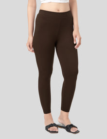 Ankle  Length Leggings | Pack of - 2 Pcs | EcoVero Tencel | Wrinkle-Free | Premium Ethnic Bottom Wear | 4-Way Stretch |  Anti-Chafing Ankle Length Tights for Girls & Women in Vibrant Colors