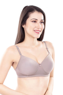 Leslie Padded Bra | Lightly Padded Wirefree | Seamless T-Shirt Bra | for Everyday Comfort, No Nipple Show-Through & Smooth Natural Shape Under Kurtis, Tops & T-Shirts