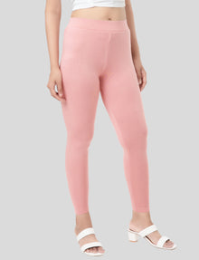 Ankle  Length Leggings | Pack of - 2 Pcs | EcoVero Tencel | Wrinkle-Free | Premium Ethnic Bottom Wear | 4-Way Stretch |  Anti-Chafing Ankle Length Tights for Girls & Women in Vibrant Colors