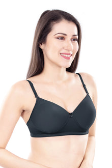 Leslie Padded Bra | Lightly Padded Wirefree | Seamless T-Shirt Bra | for Everyday Comfort, No Nipple Show-Through & Smooth Natural Shape Under Kurtis, Tops & T-Shirts