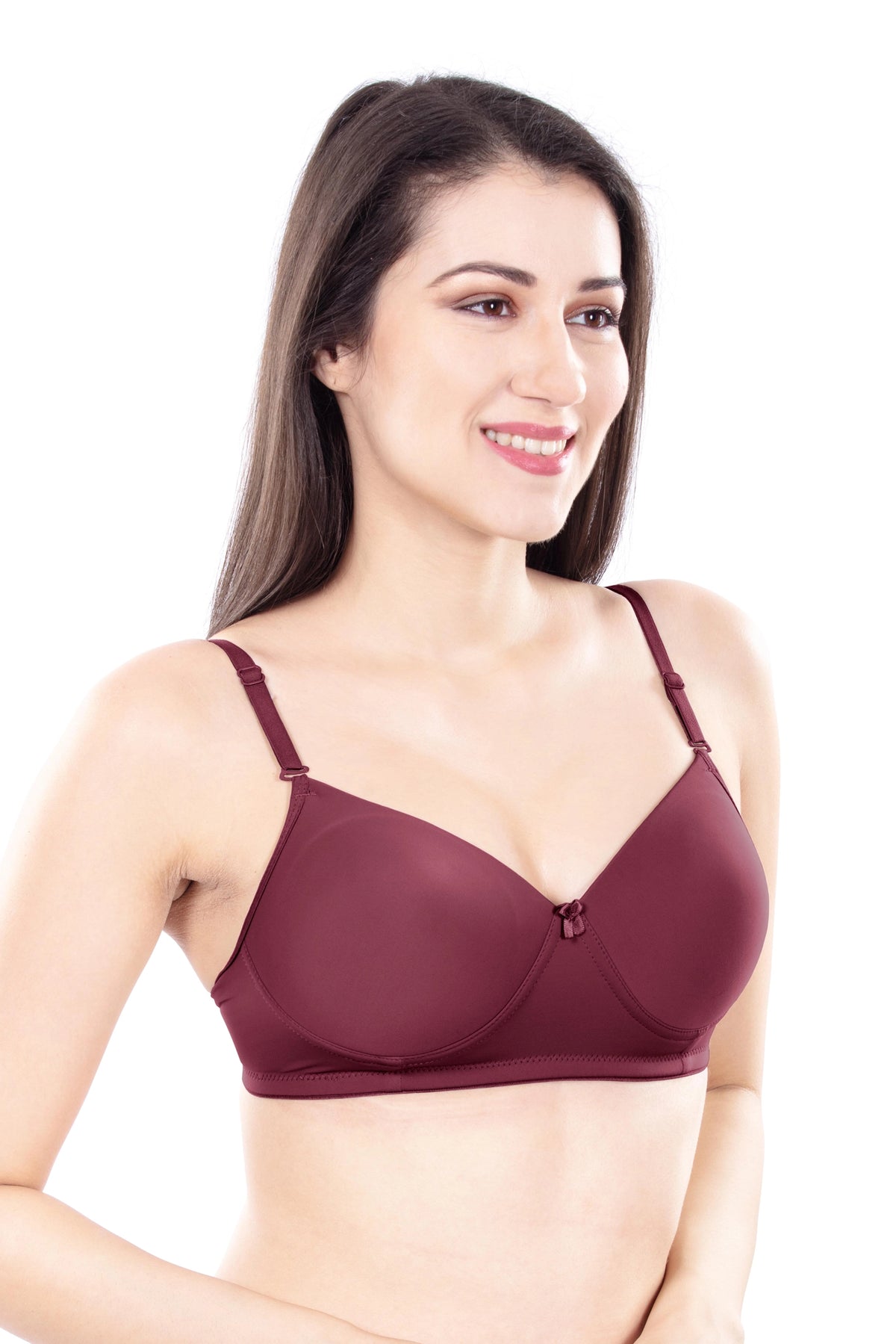 Leslie Padded Bra | Lightly Padded Wirefree | Seamless T-Shirt Bra | for Everyday Comfort, No Nipple Show-Through & Smooth Natural Shape Under Kurtis, Tops & T-Shirts