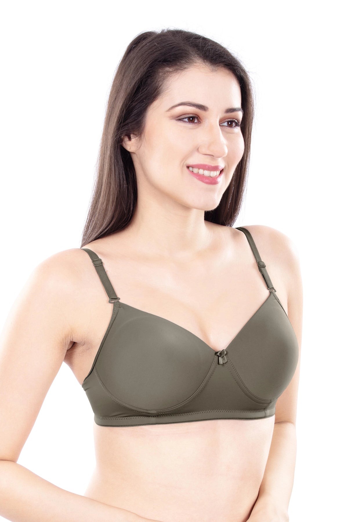 Leslie Padded Bra | Lightly Padded Wirefree | Seamless T-Shirt Bra | for Everyday Comfort, No Nipple Show-Through & Smooth Natural Shape Under Kurtis, Tops & T-Shirts
