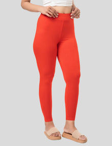 Ankle  Length Leggings | Pack of - 2 Pcs | EcoVero Tencel | Wrinkle-Free | Premium Ethnic Bottom Wear | 4-Way Stretch |  Anti-Chafing Ankle Length Tights for Girls & Women in Vibrant Colors