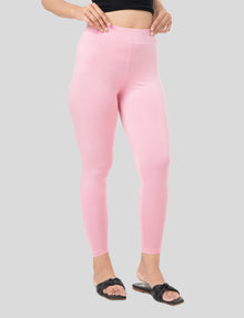 Ankle  Length Leggings | Pack of - 2 Pcs | EcoVero Tencel | Wrinkle-Free | Premium Ethnic Bottom Wear | 4-Way Stretch |  Anti-Chafing Ankle Length Tights for Girls & Women in Vibrant Colors