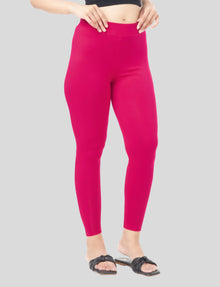 Ankle  Length Leggings | Pack of - 2 Pcs | EcoVero Tencel | Wrinkle-Free | Premium Ethnic Bottom Wear | 4-Way Stretch | Ankle Length Tights for Girls & Women in Vibrant Colors