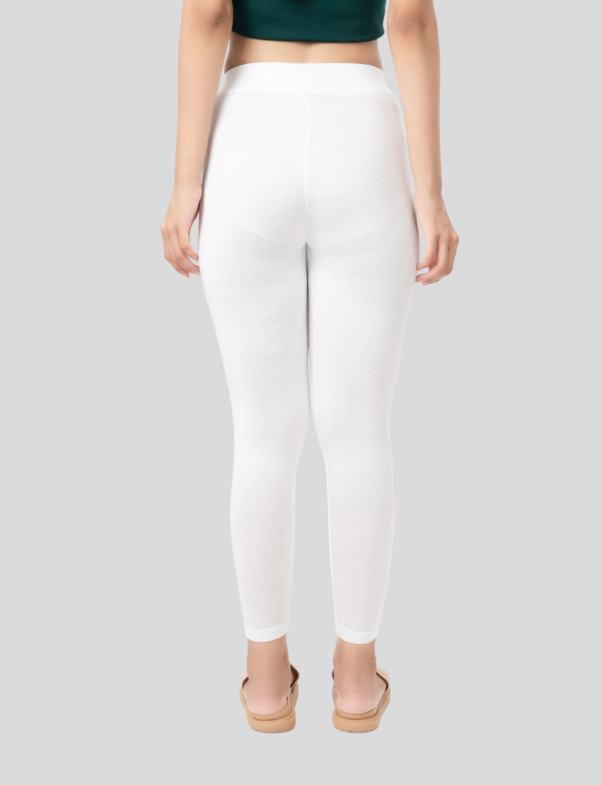 Ankle  Length Leggings | Pack of - 2 Pcs | EcoVero Tencel | Wrinkle-Free | Premium Ethnic Bottom Wear | 4-Way Stretch |  Anti-Chafing Ankle Length Tights for Girls & Women in Vibrant Colors