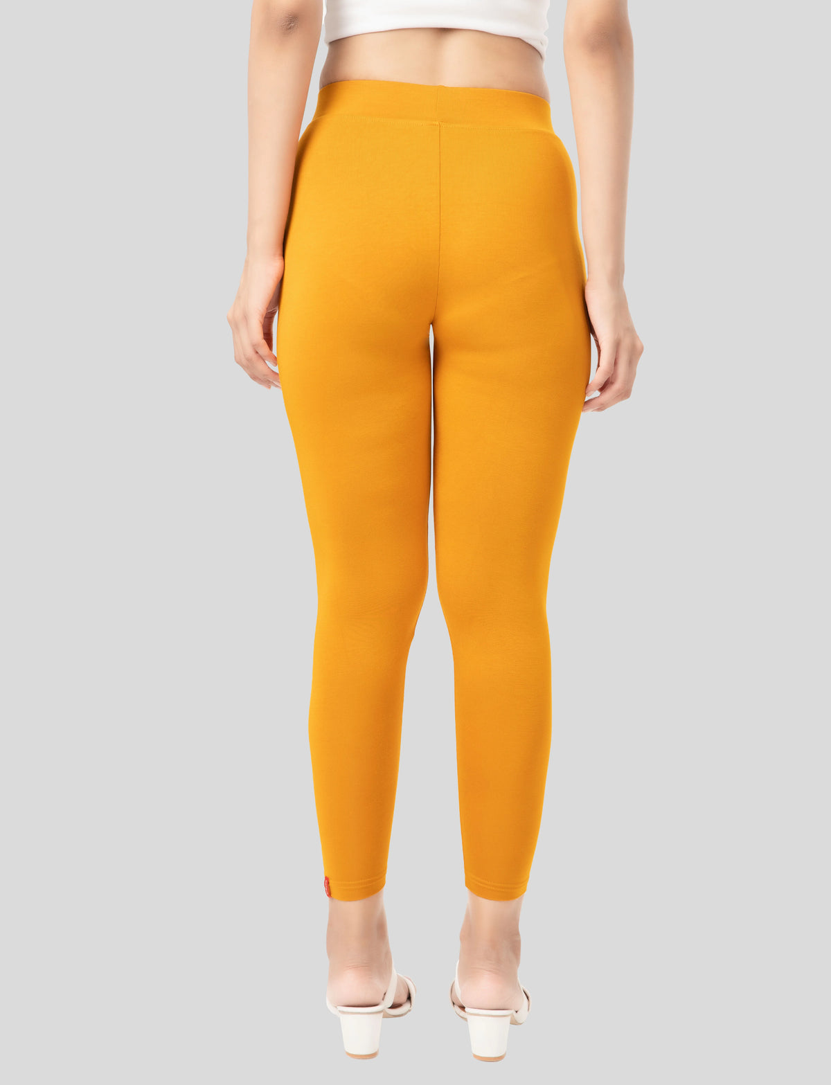 Ankle  Length Leggings | Pack of - 2 Pcs | EcoVero Tencel | Wrinkle-Free | Premium Ethnic Bottom Wear | 4-Way Stretch |  Anti-Chafing Ankle Length Tights for Girls & Women in Vibrant Colors