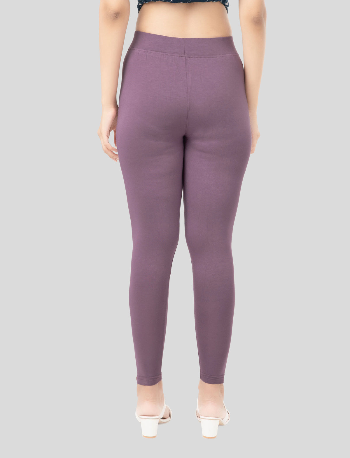 Ankle  Length Leggings | Pack of - 2 Pcs | EcoVero Tencel | Wrinkle-Free | Premium Ethnic Bottom Wear | 4-Way Stretch |  Anti-Chafing Ankle Length Tights for Girls & Women in Vibrant Colors