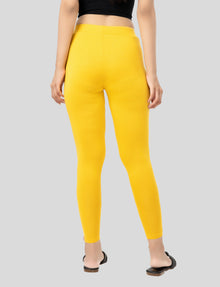Ankle  Length Leggings | Pack of - 2 Pcs | EcoVero Tencel | Wrinkle-Free | Premium Ethnic Bottom Wear | 4-Way Stretch |  Anti-Chafing Ankle Length Tights for Girls & Women in Vibrant Colors