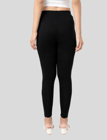 Ankle  Length Leggings | Pack of - 2 Pcs | EcoVero Tencel | Wrinkle-Free | Premium Ethnic Bottom Wear | 4-Way Stretch |  Anti-Chafing Ankle Length Tights for Girls & Women in Vibrant Colors