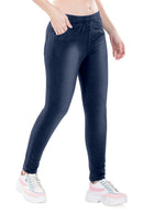 Asya Front And Back Pocket Denim Jeggings