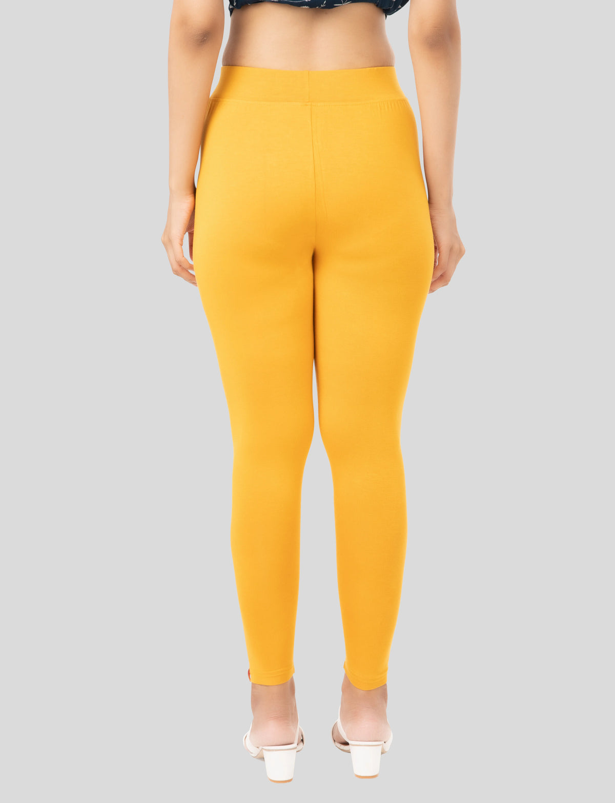 Ankle  Length Leggings | Pack of - 2 Pcs | EcoVero Tencel | Wrinkle-Free | Premium Ethnic Bottom Wear | 4-Way Stretch |  Anti-Chafing Ankle Length Tights for Girls & Women in Vibrant Colors