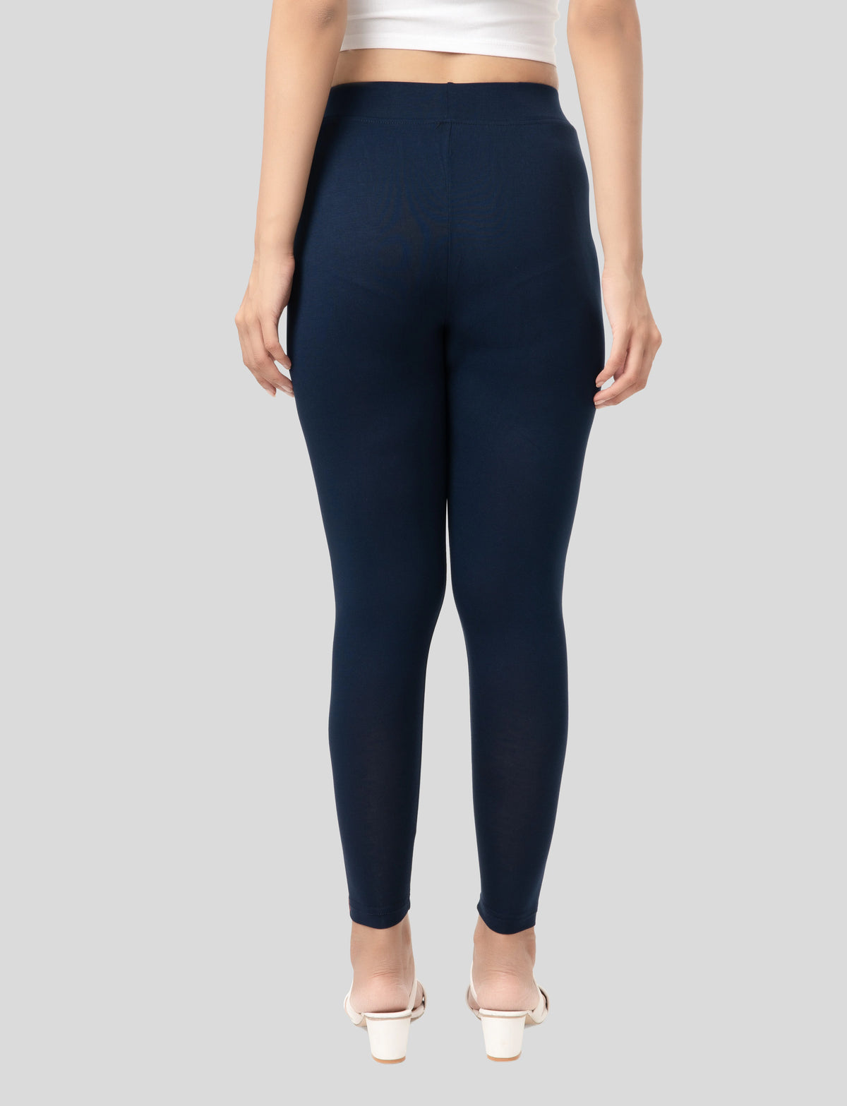 Ankle  Length Leggings | Pack of - 2 Pcs | EcoVero Tencel | Wrinkle-Free | Premium Ethnic Bottom Wear | 4-Way Stretch | Ankle Length Tights for Girls & Women in Vibrant Colors
